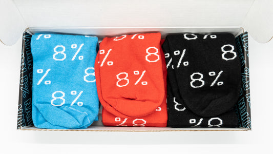 8% Nation Sock Box - 3 Pack